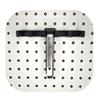 Hammy3DPrints Mount for Springfield XD 40 Mags - Pegboard/Metal Pegboard/Skadis/etc. | Magazine Holder Storage Rack (Heavyweight Diamond Plate Steel) view 1