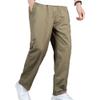 Maiyifu-GJ Men's Lightweight Hiking Trousers Casual Loose Cargo Pants Elastic Waist Stretch Joggers Sweatpants with Pockets (Khaki,Medium) view 1