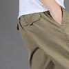 Maiyifu-GJ Men's Lightweight Hiking Trousers Casual Loose Cargo Pants Elastic Waist Stretch Joggers Sweatpants with Pockets (Khaki,Medium) view 4