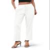 Urban CoCo Women's High Waist Work Pants Business Casual Office Dress Pants Trousers with Pockets(L,White), Large view 3