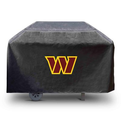 FANMATS 41164 NFL - Washington Commanders Rectangular Black Grill Cover - Fits 3 and 4 Burner Grills - 68in x 21in x 35in