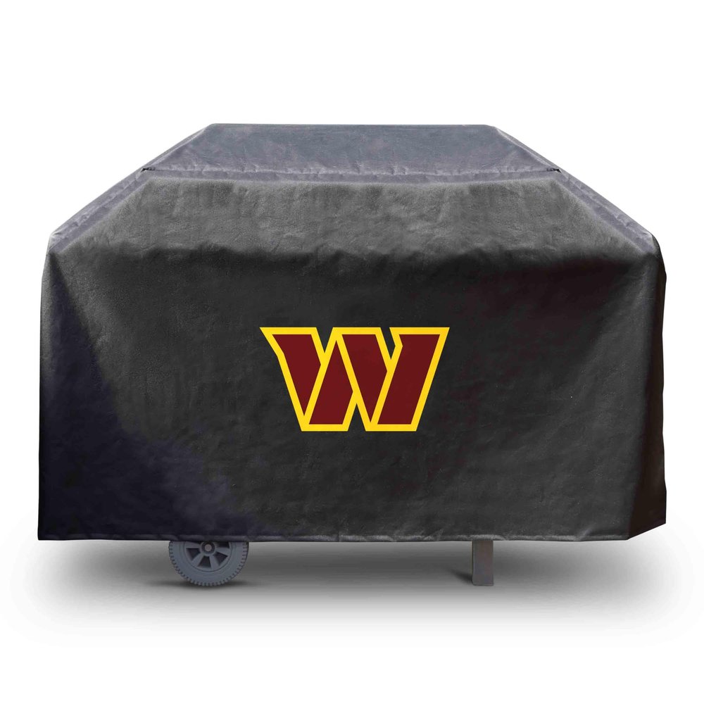 FANMATS 41164 NFL - Washington Commanders Rectangular Black Grill Cover - Fits 3 and 4 Burner Grills - 68in x 21in x 35in