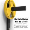 Wall Mount Barbell Plate Rack Space Saving, Multifunctional Barbell Plate Holder, Fitness Equipment Storage Rack, 250kg Strong Bearing Capacity (Size : 4 levels) view 3