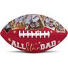 Jaydouble Custom Football Personalized Photo Football Best Dad Ever Gifts from Son Engraved Football Gifts for Dad Birthday Father's Day for Dad, Design 06 view 1