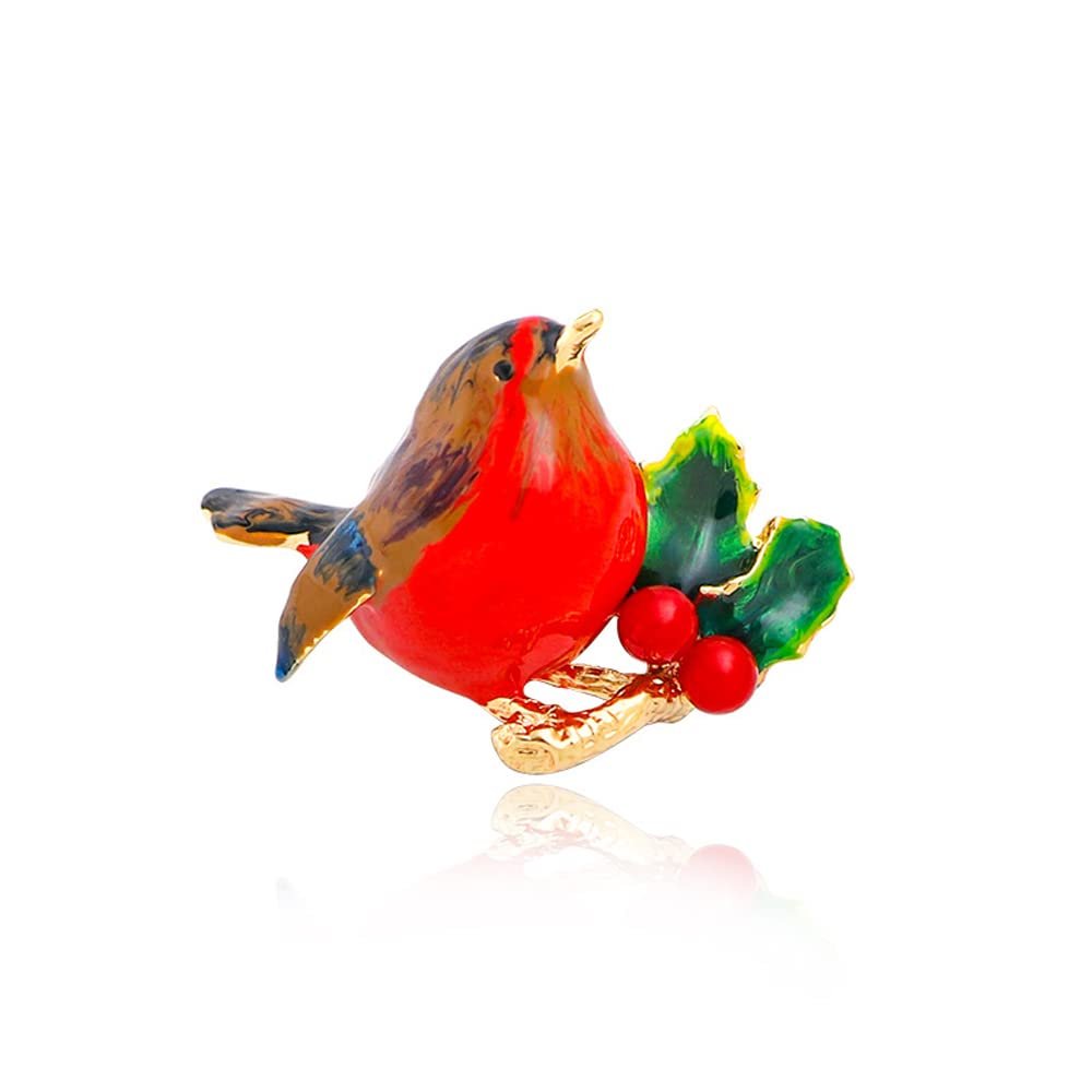WCB1FPu Ladies Brooch Personality Brooch New Bird Brooch Pin Accessories Brooch (E)