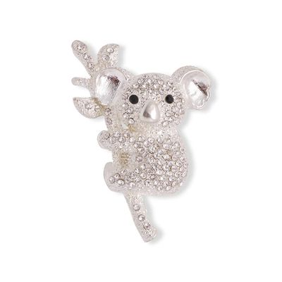 WCB1FPu Ladies Brooch Personality Brooch Alloy Pin Rhinestone Animal Brooch Animal Koala Corsage Accessories