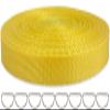 ZHFMILY 3/8 inch Yellow Webbing Strap-10 Yards-10mm Flat Heavyweight Webbing Cloth Fabric Strapping for Handbag, Seatbelt Strap, Lawn Chair,Dog Leash, DIY Projects, Crafts, Sewing # 243 view 1