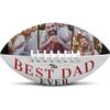 Jaydouble Custom Photo Football - Best Dad Ever Gift from Wife; Engraved Football for Coach, Father's Day view 1