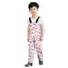 NineFit Basics Kids Toddler Suspender Rain Pants Windproof Mud Jumpsuit Boy Girl Water-Proof Rain ib (Multicolor-A, 8-9 Years) view 4