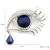 WCB1FPu Women's Brooches Pins Vintage Rhinestone Brooch Eye Alloy Electroplating Pin Women's Clothing with Brooch view 2