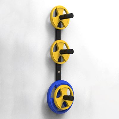 ARCVOX Wall Mount Barbell Plate Rack Space Saving, Multifunctional Barbell Plate Holder, Fitness Equipment Storage Rack, 250kg Strong Bearing Capacity (Size : 3 Levels)