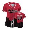 Custom Baseball Jersey for Women Hockey City Skyline Design Hip Hop Button Down Shirt Stitched/Printed Personalized Name & Number Fans Gift for Hockey Mom Women Girls S-4XL view 1