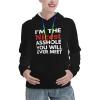 I'M The Nicest Asshole You'Ll Ever Meet Women'S Hoodie Basic Pullover Hoodie Loose Fit Ultra Soft Hooded Sweatshirt With Pockets Black view 1