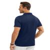 GYMELITE Men's Golf Polo Shirt Short & Long Sleeve Polo Shirts Dry Moisture Wicking Performance Outdoor Casual Collar Shirt(SS-DE S) view 3