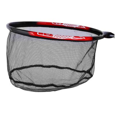 Aymzbd Fishing Landing Net Head Fly Fishing Net Rubber Coated Replacement Net 8mm Thread Fish Catching Releasing Landing Net Head, 30cm