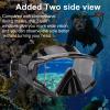GeRRiT Snorkeling Gear, Diving Mask Anti-Fog Swimming Snorkel Mask Suitable for Adults Scuba Dive Swim Snorkeling Goggles Masks, Blue view 3