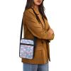 TODIYADDU Purple Marble Sling Bag for Women Crossbody Purse Star Tie Dye Messenger Bag Small Shoulder Bag Mini Phone Pouch Purse with Adjustable Strap and Zip Pocket Portable Chest Bag Gifts view 4
