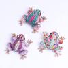 WCB1FPu Women's Brooch Individual Gender Needle Rhinestone Creative Cute Frog Brooch Animal Corsage Brooch (C) view 4