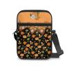 TODIYADDU Pumpkin Maple Leaves Sling Bag for Women Crossbody Purse Daisy Flower Messenger Bag Small Shoulder Bag Mini Phone Pouch Purse with Adjustable Strap and Zip Pocket Portable Chest Bag view 2