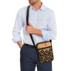 TODIYADDU Pumpkin Maple Leaves Sling Bag for Women Crossbody Purse Daisy Flower Messenger Bag Small Shoulder Bag Mini Phone Pouch Purse with Adjustable Strap and Zip Pocket Portable Chest Bag view 3