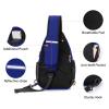 MOSISO Sling Backpack Bag, Crossbody Shoulder Bag Travel Hiking Daypack Chest Bag with Front Square Pocket&USB Charging Port, Royal Blue view 4