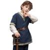 CAMDOM Boys Renaissance Viking Pirate V Neck Shirt Medieval Knight Costume Tops view 1