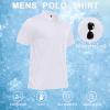GYMELITE Men's Golf Polo Shirt Short & Long Sleeve Polo Shirts Dry Moisture Wicking Performance Outdoor Casual Collar Shirt(SS-WT S) view 3