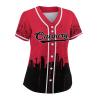Custom Baseball Jersey for Women Hockey City Skyline Design Hip Hop Button Down Shirt Stitched/Printed Personalized Name & Number Fans Gift for Hockey Mom Women Girls S-4XL view 2