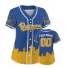 Custom Baseball Jersey for Women Hockey City Skyline Design Hip Hop Button Down Shirt Stitched/Printed Personalized Name & Number Fans Gift for Hockey Mom Women Girls S-4XL view 1