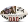 Jaydouble Custom Football Father's Day Gifts Personalized Photo Football Best Dad Ever from Son Gifts Engraved Football Gifts for Coach Dad Birthday Father's Day Christmas Gifts for Dad, Design 04 view 1