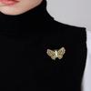 WCB1FPu Ladies Brooch Personality Brooch Alloy Retro Hollow Pearl Butterfly Brooch Clothing Accessories view 4