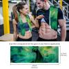 VTGHDEEQ Yoga Towel,Hand Towels,Microfiber Sweat Towel for Gym,Abstract Blue Peacock,2-Pc, 11.5x32 in, T0ql4lhtazqg, Cj5v8axdziol view 4