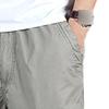 Maiyifu-GJ Men's Lightweight Hiking Trousers Casual Loose Cargo Pants Elastic Waist Stretch Joggers Sweatpants with Pockets (Light Grey,Large) view 3