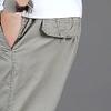 Maiyifu-GJ Men's Lightweight Hiking Trousers Casual Loose Cargo Pants Elastic Waist Stretch Joggers Sweatpants with Pockets (Light Grey,Large) view 4