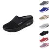 GERRIT Women's air Cushion Slip-on Walking Shoes, Women's Orthopedic Sports and Casual Thick-Soled Backless Tennis Sandals (Black,11) view 1