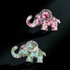 WCB1FPu Ladies Brooch Personality Brooch Rhinestone Brooch Elephant Brooch Coat Coat Pin Alloy Brooch (A) view 2