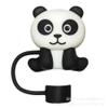Panda Straw Hat Cover for Stanley 40&30 Oz Cup, 10mm Silicone Covers Cap for Stanley Cup Accessories, Cute Straw Topper for Tumblers, Cap Stopper for Reusable Tip Lids (DM365) view 1