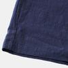 Men's Linen Casual Classic Shorts Elastic Waist Summer Beach Short Pants Drawstring with Pockets Lightweight Short (Blue,X-Large) view 4