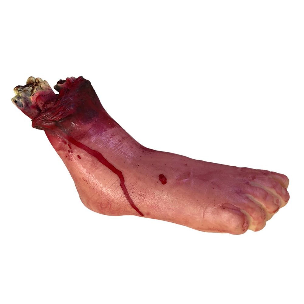 FOYTOKI Halloween Realistic Broken Foot Sacry Accessories Foot for Scary Atmosphere