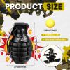 Sratte 2 Pcs Toy Hand Grenade for Cs Game with 20 Round Foam Ammo Model Tactical Fake Grenade for 14+ and Adults Outdoor Army Military Camo Party Favors Pretend Role Play Prop Game(Black) view 2