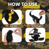 Sratte 2 Pcs Toy Hand Grenade for Cs Game with 20 Round Foam Ammo Model Tactical Fake Grenade for 14+ and Adults Outdoor Army Military Camo Party Favors Pretend Role Play Prop Game(Black) view 3