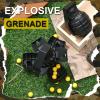 Sratte 2 Pcs Toy Hand Grenade for Cs Game with 20 Round Foam Ammo Model Tactical Fake Grenade for 14+ and Adults Outdoor Army Military Camo Party Favors Pretend Role Play Prop Game(Black) view 4