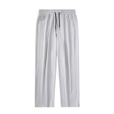 Maiyifu-GJ Men's Lightweight Hiking Pants Summer Casual Quick-Drying Joggers Pants Running Athletic Drawstring Sweatpants (Grey,Small)