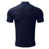 Generic Men's Mock Turtleneck T Shirt Solid High Collar Short Sleeve Tops Basic Slim Undershirt Tees Navy, Large view 3