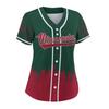 Custom Baseball Jersey for Women Hockey City Skyline Design Hip Hop Button Down Shirt Stitched/Printed Personalized Name & Number Fans Gift for Hockey Mom Women Girls S-4XL view 3