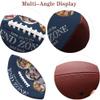 Jaydouble Custom Football from Daughter Personalized Photo Football Best Dad Ever Gifts Engraved Football Gifts for Dad Birthday Father's Day for Dad, Design 05 view 4