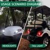 10L0L Golf Cart Light for Yamaha G29 Since 2007, Headlight Taillight Assembly Upgrade (Must Input 12 Volt) (G29 Light) view 3