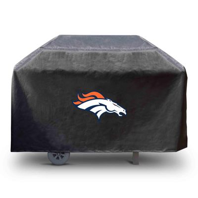 FANMATS 41145 NFL - Denver Broncos Rectangular Black Grill Cover - Fits 3 and 4 Burner Grills - 68in x 21in x 35in