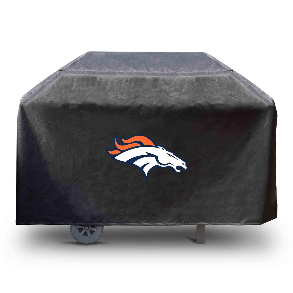 FANMATS 41145 NFL - Denver Broncos Rectangular Black Grill Cover - Fits 3 and 4 Burner Grills - 68in x 21in x 35in