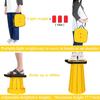 Fishboy Upgraded Collapsible Stool, 400lbs Max Weight, Lightweight But Sturdy, Portable Retractable Folding Telescoping Foldable Camping Stool for Adults Outdoor Fishing Hiking Gardening Travel BBQ view 4